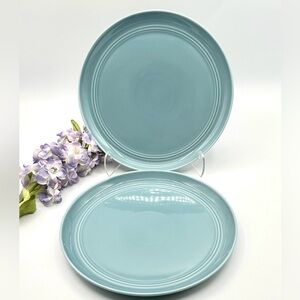 2 Crate & Barrel Aaron Probyn Blue HUE Salad Plates